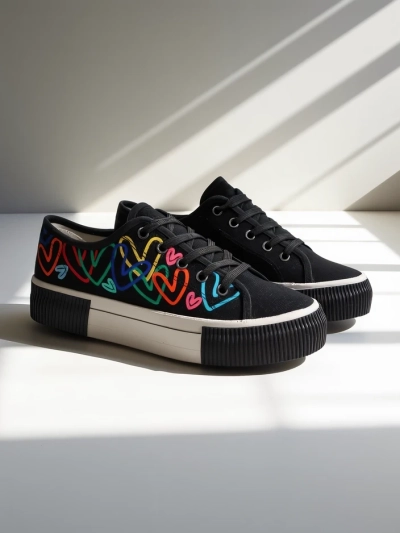 Royalfashion Damen Sneakers mit Druck Sercess