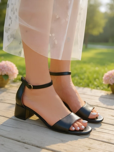 Royalfashion Damen Sandalen mit niedrigem Absatz SoftHeels
