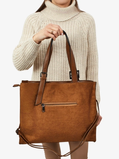 Damen Shopper Handtasche Daverna aus Öko-Wildleder