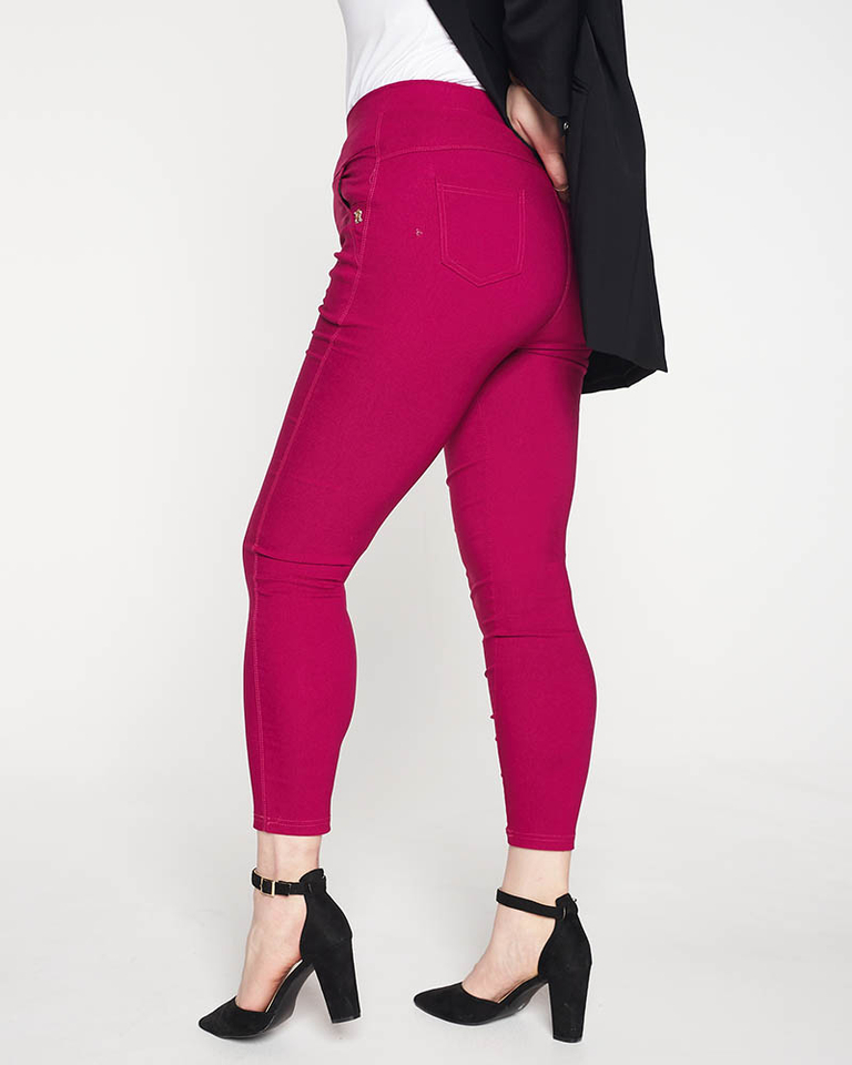 Fuchsia Damen-Treggings in ÜBERGRÖSSE - Kleidung
