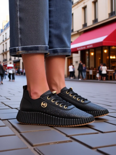 Royalfashion Damen sportive luftige Sneakers Jovenes