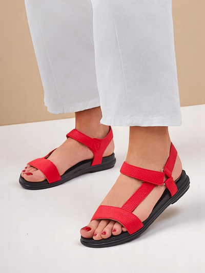 Royalfashion Damensandalen mit flacher Sohle Lillia