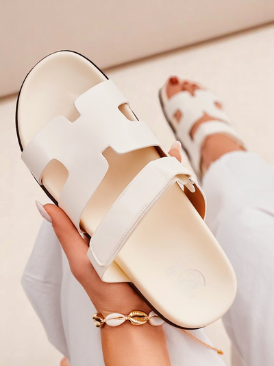 Royalfashion Damen-Pantoletten mit flacher Sohle Arian