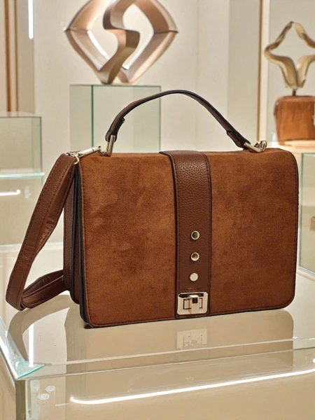 Kleine Damenhandtasche aus Öko-Leder Karelia