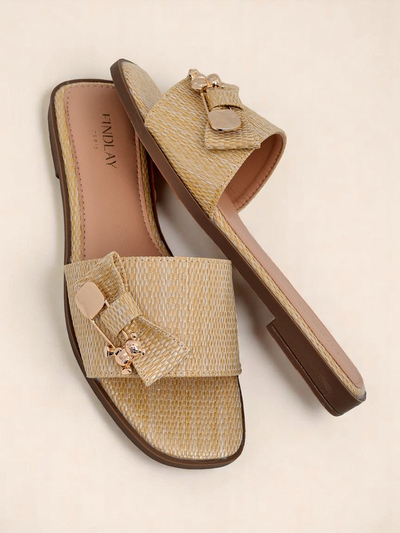 Royalfashion Damen-Strohsandalen Aurelia