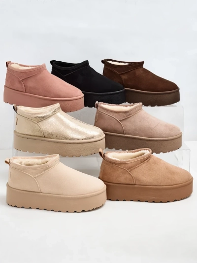Royalfashion Damen Kurzstiefel a'la Schneestiefel Ozozi