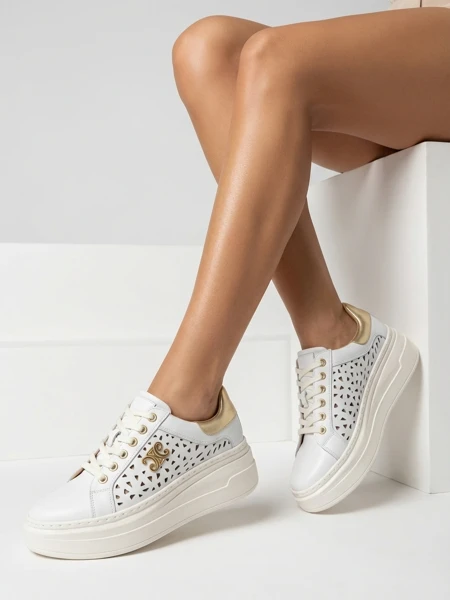 Royalfashion Damen Sport Sneakers perforiert Jovixi