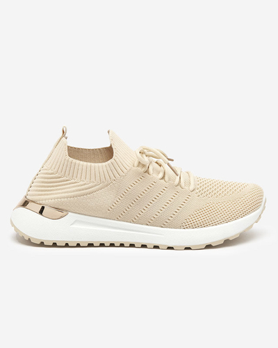 OUTLET Sportschuhe aus beigefarbenem Stoff für Damen Erina - Schuhe