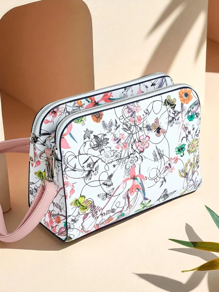 Royalfashion Kleine Damenhandtasche aus Ökoleder Florentia