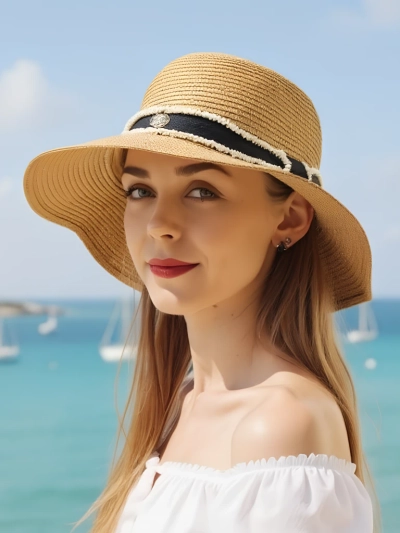 Royalfashion Damen Strohhut Sunny Meadow