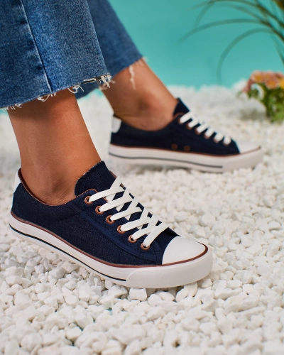 Royalfashion Marineblaue Damen Gumpy Sneakers