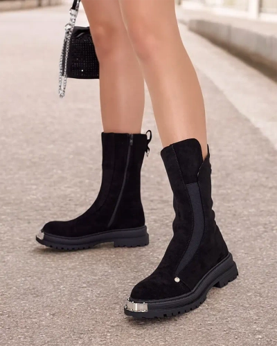 Royalfashion Damenstiefel aus Öko-Wildleder Homni