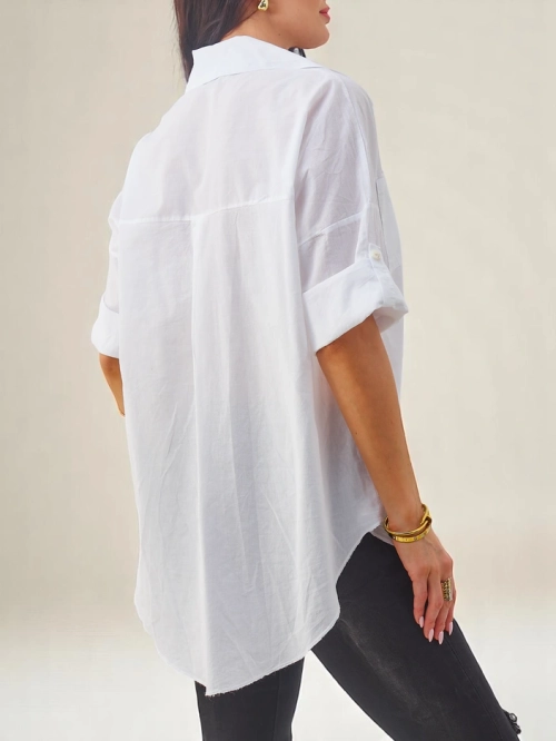 Royalfashion бавовняна жіноча сорочка з рукавами 3/4