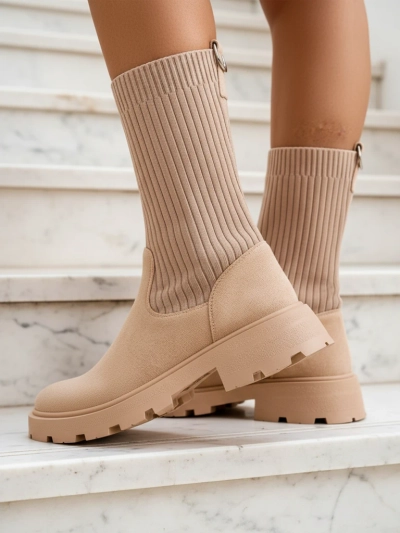 Royalfashion Damen Slip-On Stiefel Derette