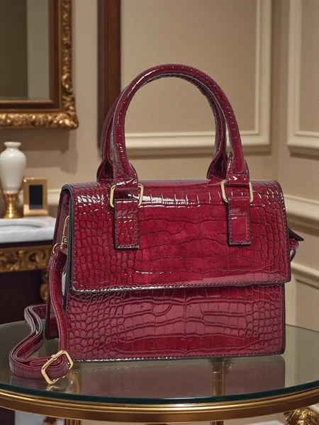 Лакована маленька жіноча сумочка з еко шкіри Veluna