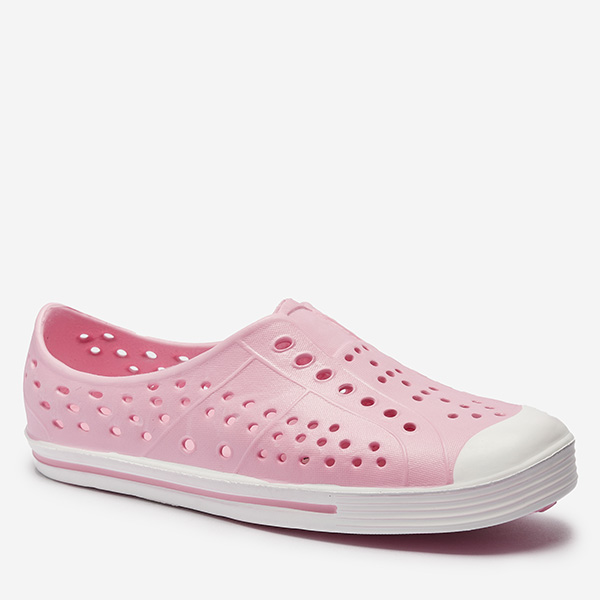 Rosa durchbrochene Kinder-Sneakers aus Gummi Jiteri - Footwear