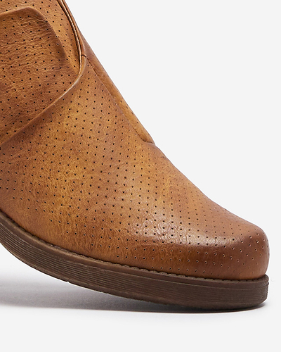 Camel Halbstiefel aus Öko-Leder Ilioppa- Footwear