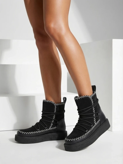 Royalfashion Damen Schnürstiefel Siozi