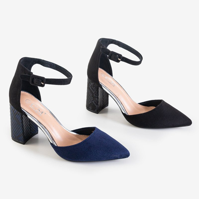 Schwarze Damenpumps auf einem höheren Pfosten Asakie - Footwear