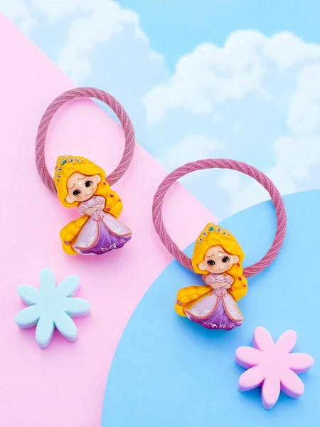 Haargummis mit Prinzessinnen-Motiv