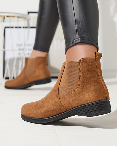 OUTLET Camel Damenstiefel a'la sztyblettes aus Öko-Wildleder Ludoppio- Footwear