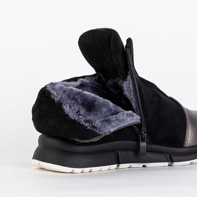 Graphitschwarze Kinderstiefel Speronti - Footwear