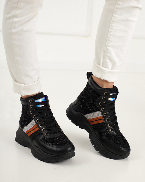 OUTLET Чорні жіночі спортивні кросівки від Hasmali - Footwear