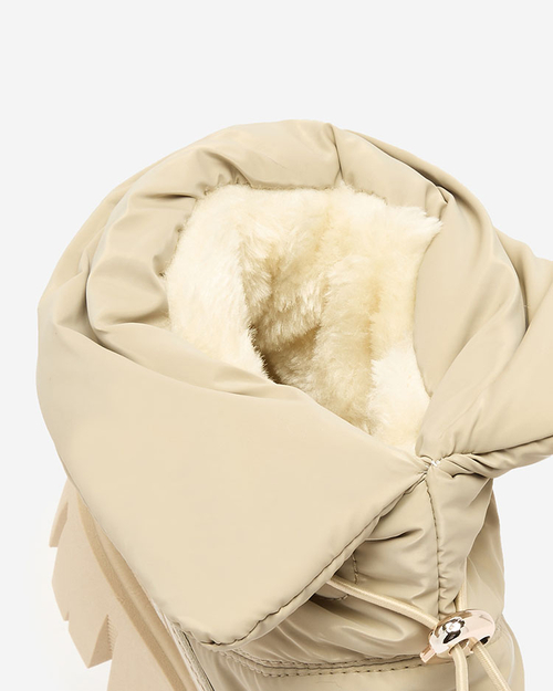 Жіночі снігоступи Royalfashion світло-коричневого кольору Sadella