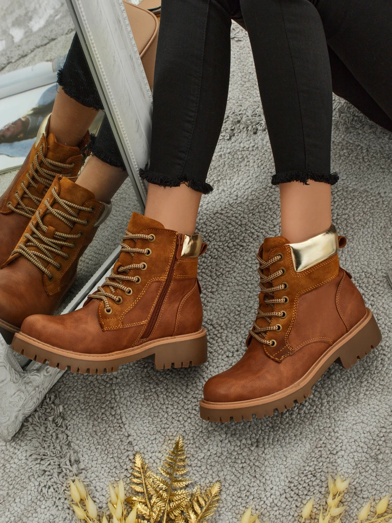 Damen Trapper Stiefeletten Maestroe