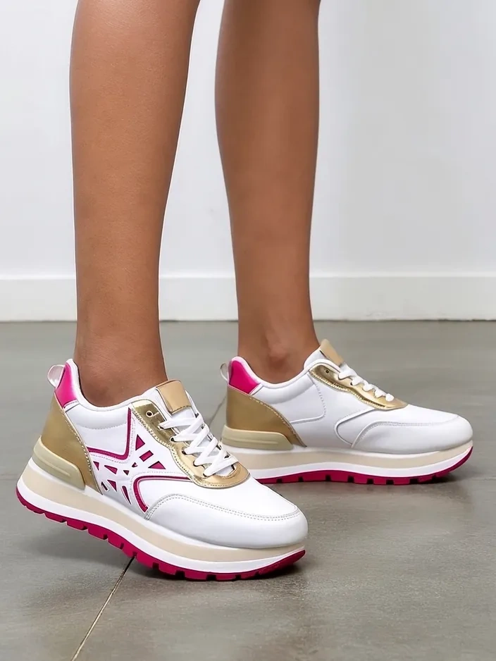 Royalfashion Damensneaker mit Glitzer Senues