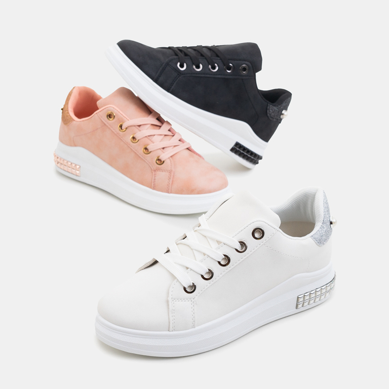 Pink mit Glitzer Damen-Sneaker Kolah - Footwear