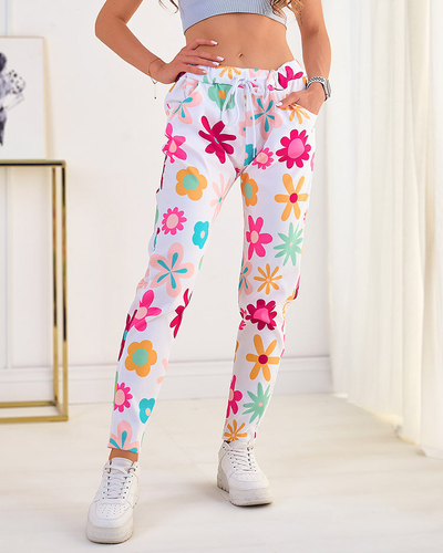 Royalfashion Damenhose aus geblümtem Stoff
