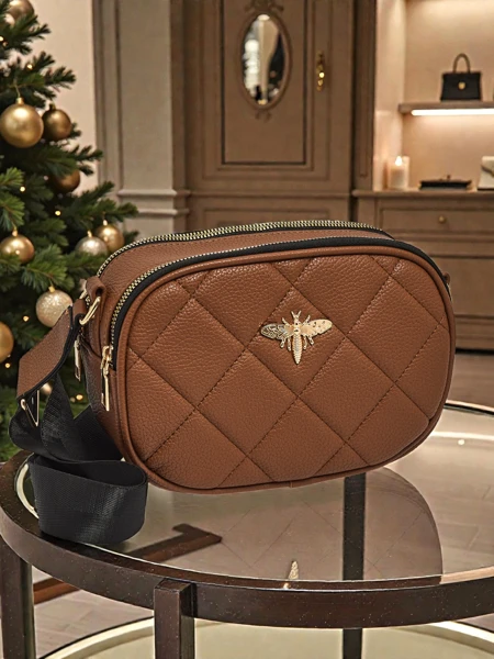 Gesteppte kleine Damenhandtasche aus Öko-Leder Connere