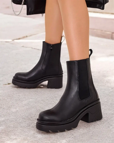 Royalfashion Damen Plateaustiefel Fixib