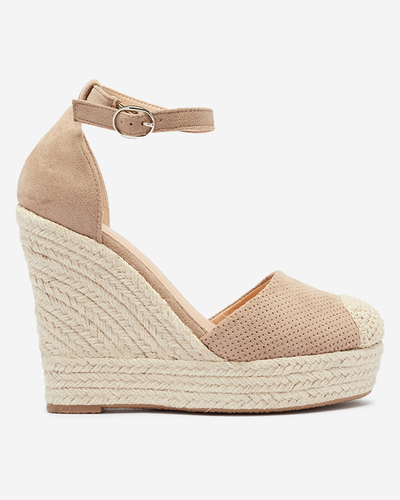 Royalfashion Braune Damen Meylasi Plateausandalen