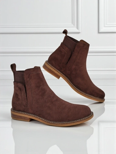 Damen Stiefeletten im Chelsea-Stil aus Öko-Wildleder Veysi