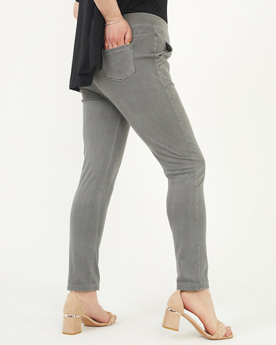 Сірі жіночі трегінси PLUS SIZE