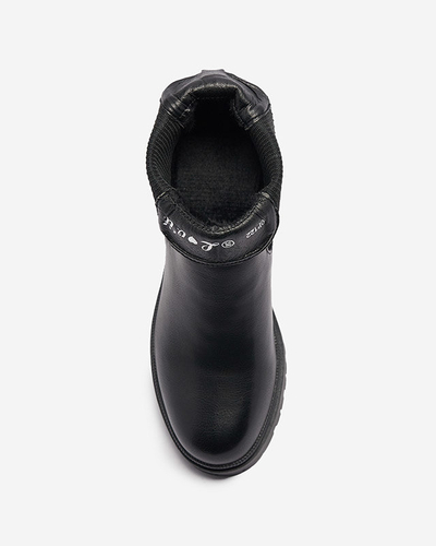 OUTLET Schwarze Damenstiefel auf einem Pfosten Foccillo- Footwear