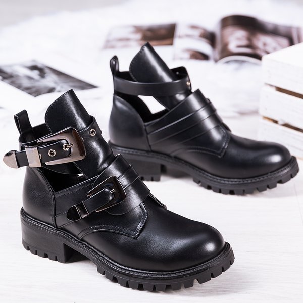 Schwarze flache Absätze Loca - Schuhe 1