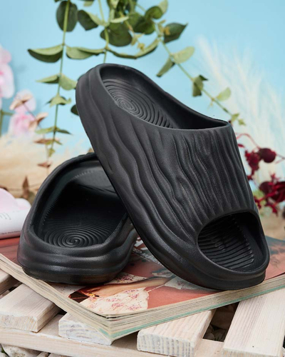 Royalfashion Women's Magged rubber flip-flops
