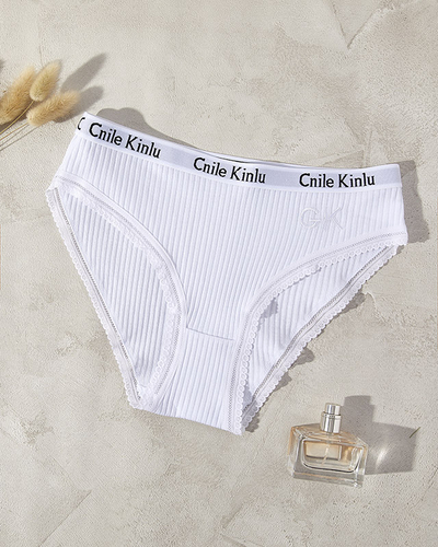 Weißer Damen-Slip - Unterwäsche