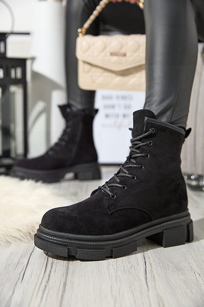 Schwarze Damenstiefel a'la workery Yeam- Footwear