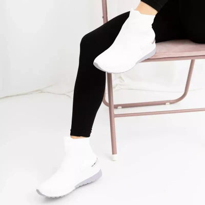 OUTLET Tikva weiße Damen Sportschuhe zum Hineinschlüpfen - Schuhe