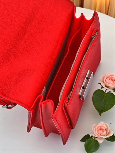 Royalfashion Damen Umschlag-Handtasche mit Henkel Amalthea Avorio