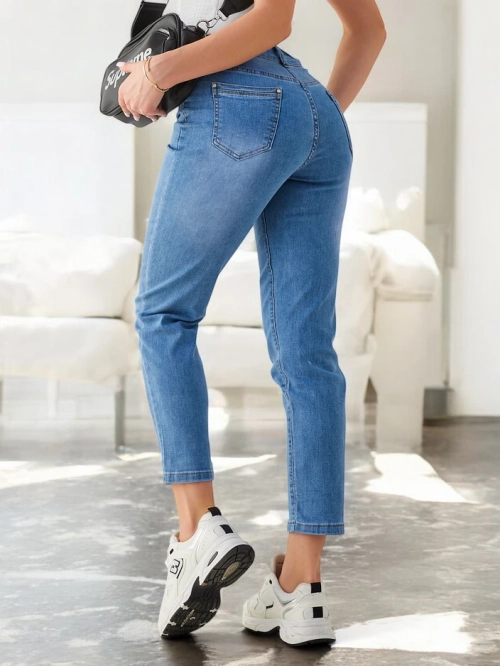 Royalfashion Жіночі джинси мамині з бавовни