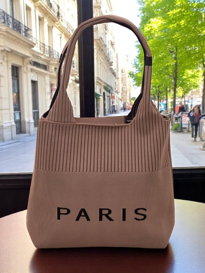 Royalfashion Damen Stoffhandtasche Paris Style Life