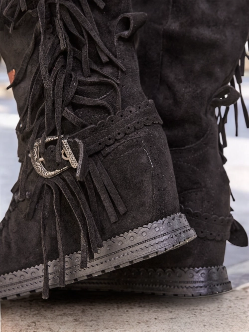 Жіночі черевики з танкеткою Royalfashion Geroses