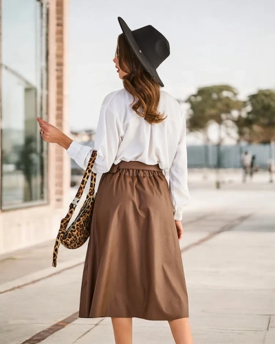 Royalfashion Damen Midi-Rock PLUS GRÖßE