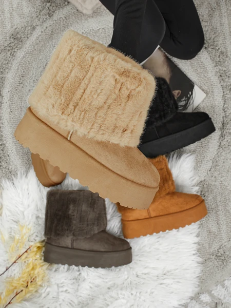 Damen Schneestiefel mit Fell Irelle