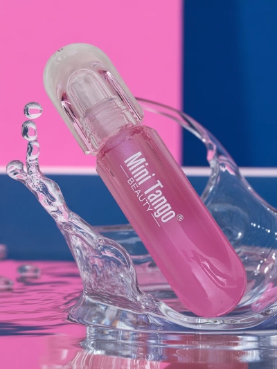 Glitzer-Lipgloss, atemberaubende Farbe